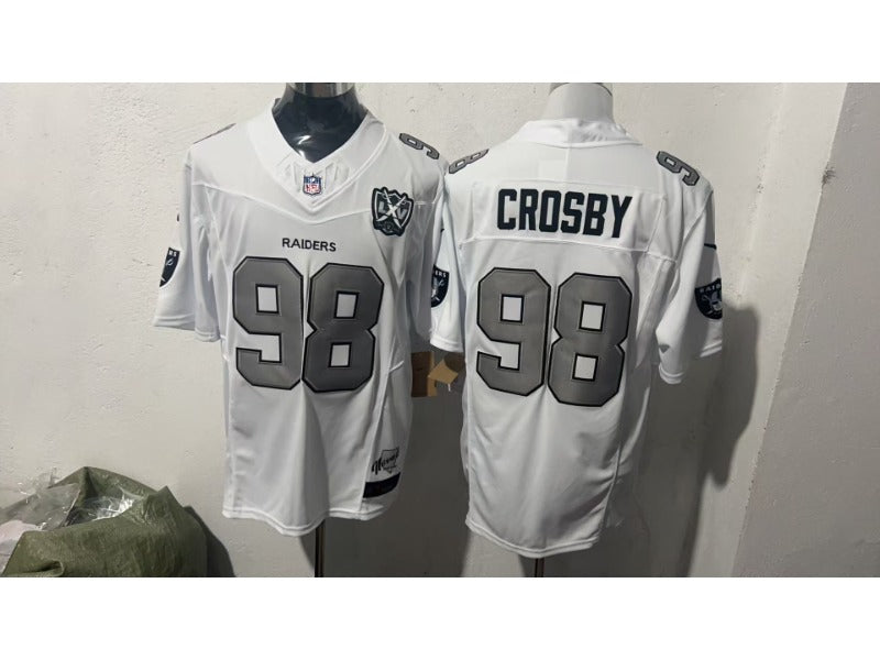 Adult Las Vegas Raiders Maxx Crosby NO.98 Football Jerseys