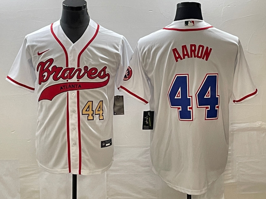 Men/Women/Youth Atlanta Braves  Hank Aaron #44 baseball Jerseys