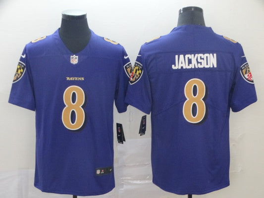 Adult Baltimore Ravens Lamar Jackson NO.8 Football Jerseys