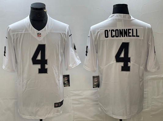 Adult Las Vegas Raiders Quarte Aidan O'Connell NO.4 Football Jerseys