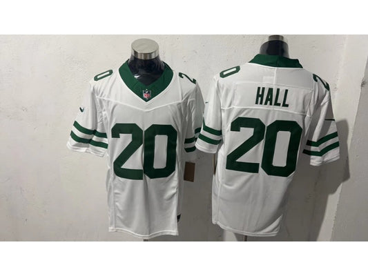 Adult New York Jets Breece Hall NO.20 Football Jerseys