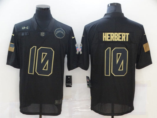 Adult Los Angeles Chargers Justin Herbert NO.10 Football Jerseys