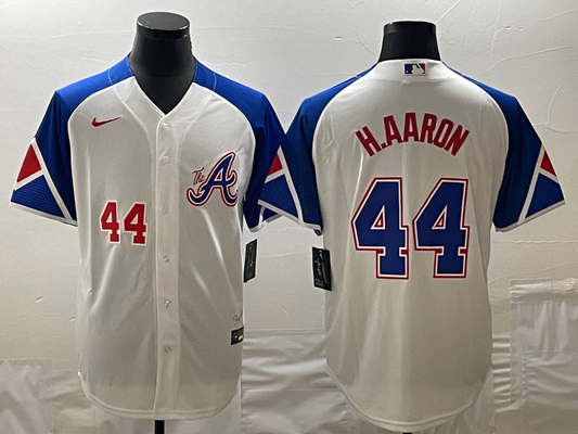 Men/Women/Youth Atlanta Braves  Hank Aaron #44 baseball Jerseys