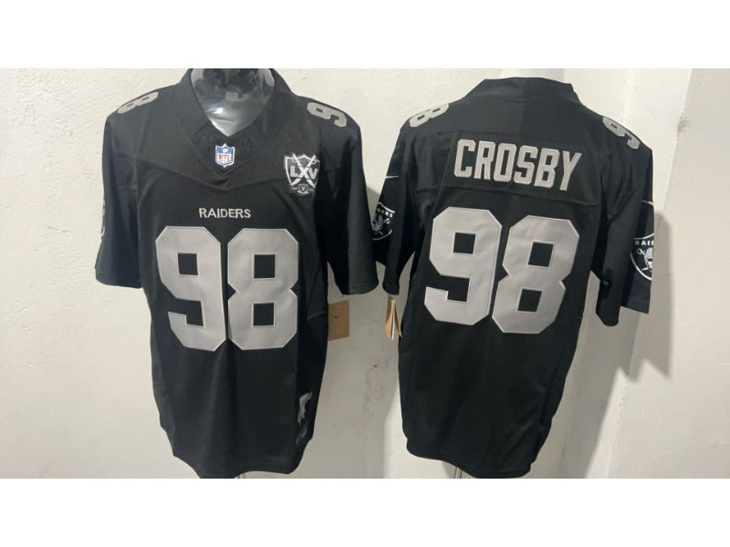 Adult Las Vegas Raiders Maxx Crosby NO.98 Football Jerseys