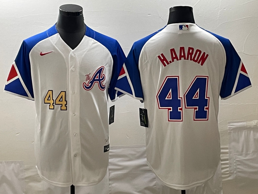 Men/Women/Youth Atlanta Braves  Hank Aaron #44 baseball Jerseys