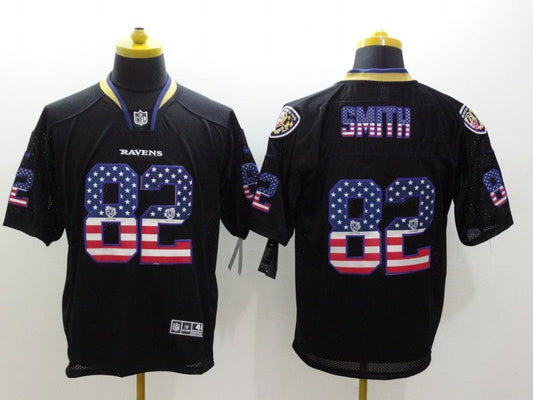 Adult  Baltimore Ravens Jimmy Smith NO.82 Football Jerseys