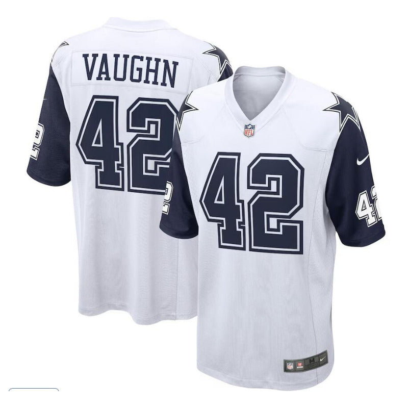 New Season Adult Dallas Cowboys Deuce Vaughn NO.42 Football Jerseys