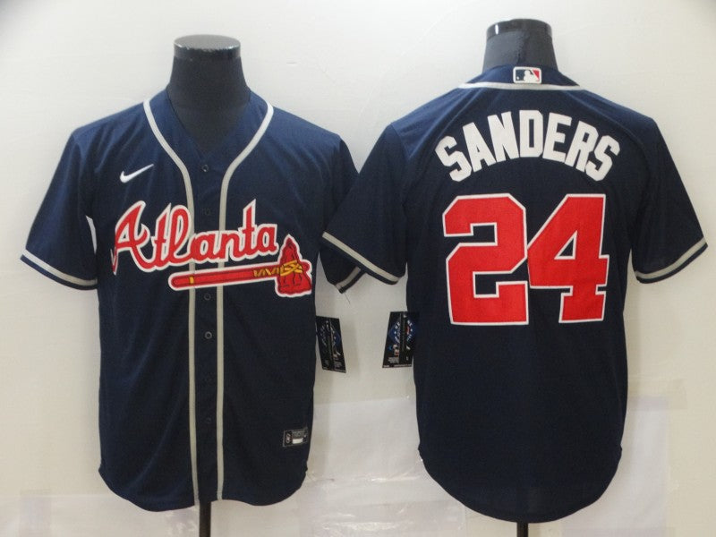 Men/Women/Youth Atlanta Braves Deion Sanders #24 baseball Jerseys