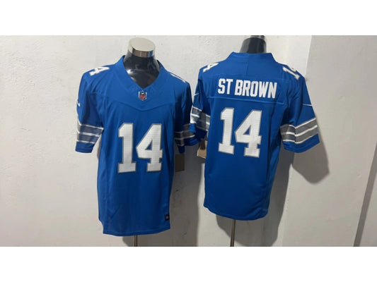 Adult Detroit Lions Amon-Ra St. Brown NO.14 Football Jerseys