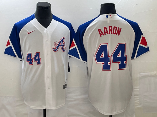 Men/Women/Youth Atlanta Braves  Hank Aaron #44 baseball Jerseys