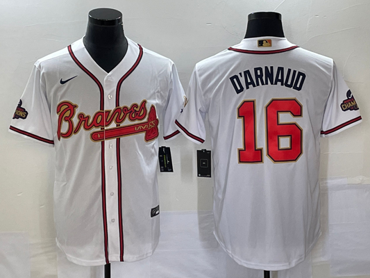 Men/Women/Youth Atlanta Braves Travis d'Arnaud  #16 baseball Jerseys