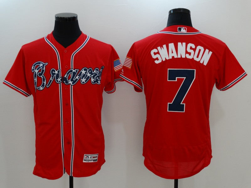 Men/Women/Youth Atlanta Braves Dansby Swanson #7 baseball Jerseys