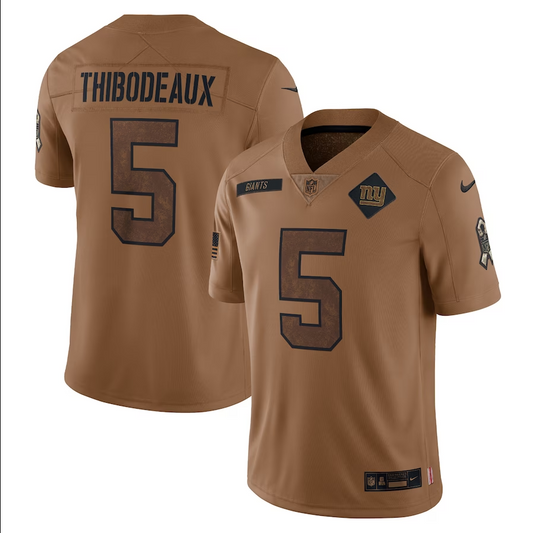 men/women/kids #5 New York Giants Kayvon Thibodeaux 2023 Salute To Service Jersey