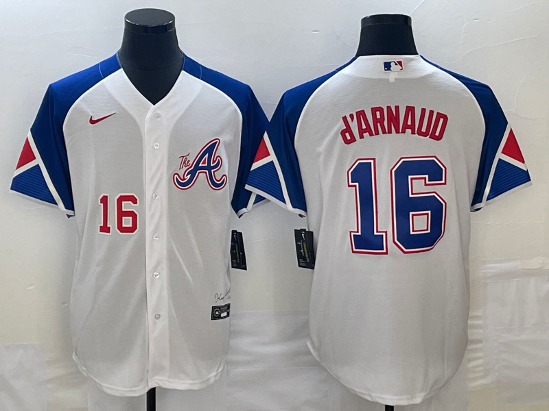 Men/Women/Youth Atlanta Braves Travis d'Arnaud  #16 baseball Jerseys