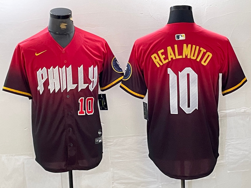 Men/Women/Youth Philadelphia Phillies J.T. Realmuto #10 baseball Jerseys