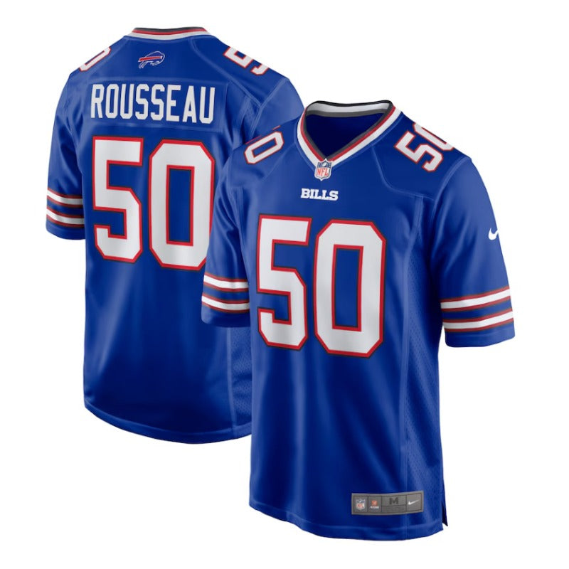 New Season Adult Buffalo Bills Gregory Rousseau  NO.50 Football Jerseys