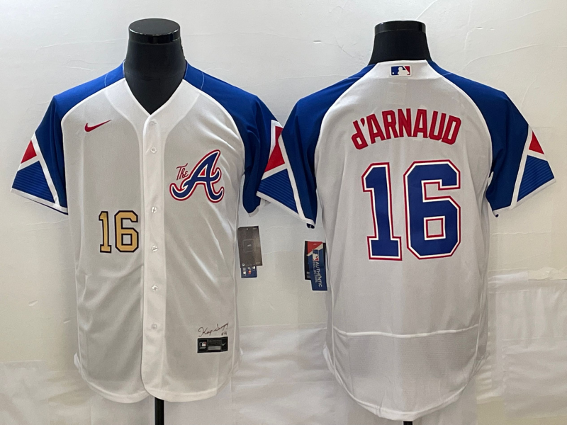 Men/Women/Youth Atlanta Braves Travis d'Arnaud  #16 baseball Jerseys