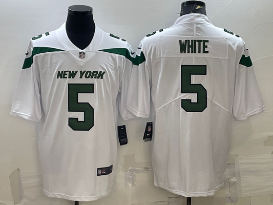 Adult New York Jets Mike White NO.5 Football Jerseys