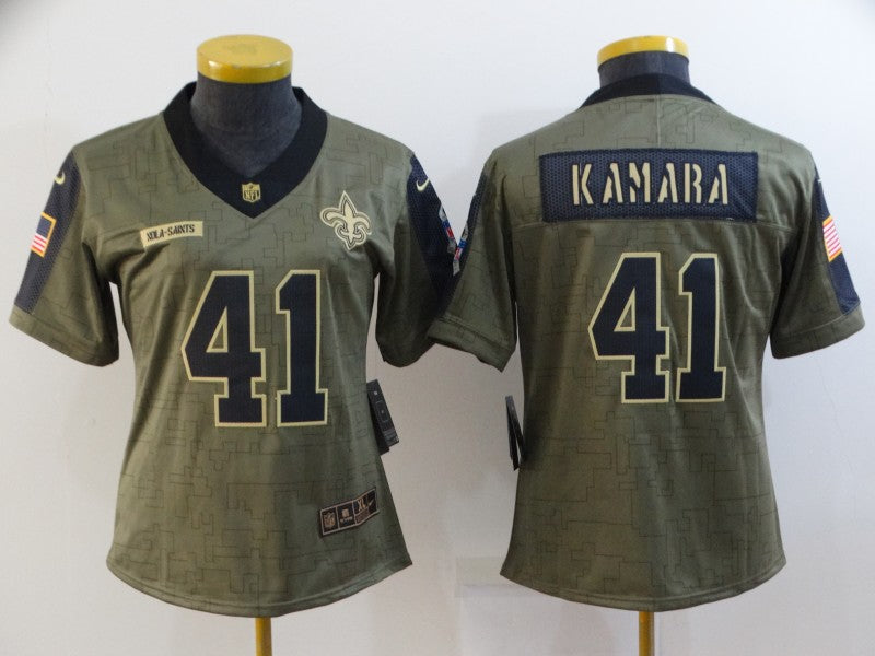 Women's New Orleans Saints Alvin Kamara NO.41 Football Jerseys