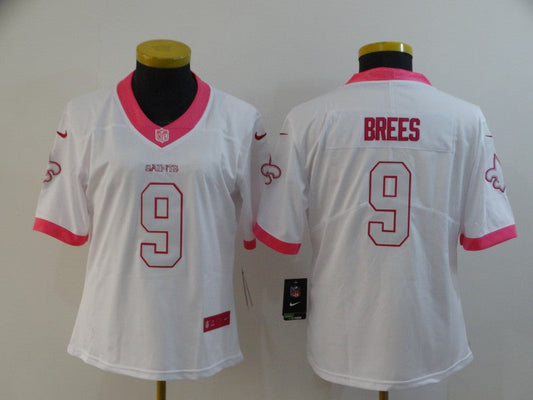 Women's New Orleans Saints Drew Brees NO.9 Football Jerseys