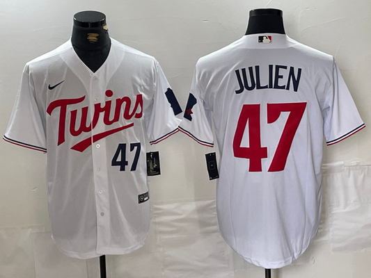 Men/Women/Youth ‎Minnesota Twins Edouard Julien NO.47 baseball Jerseys