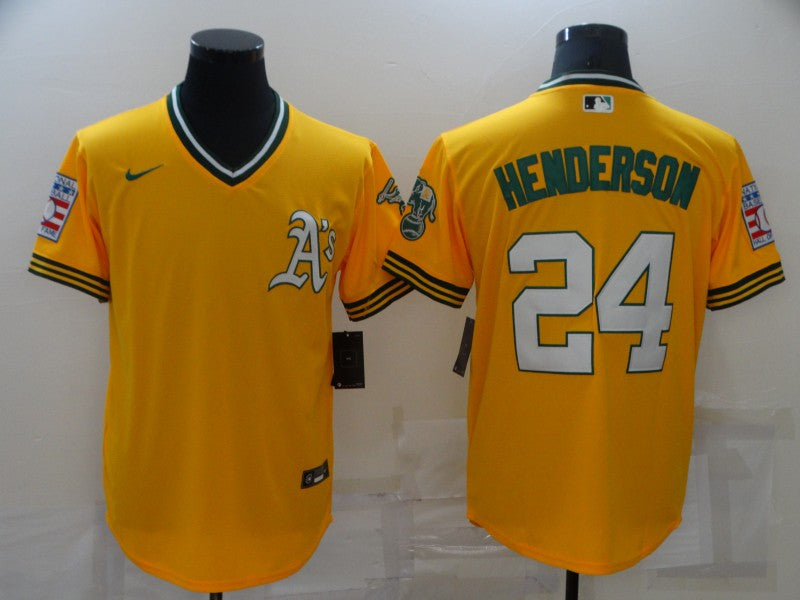 Men/Women/Youth Oakland Athletics Rickey Henderson NO.24 baseball Jerseys