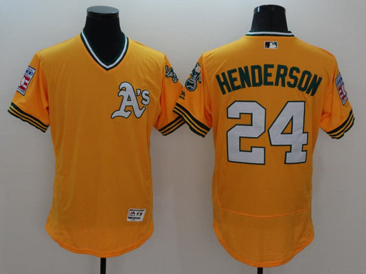 Men/Women/Youth Oakland Athletics Rickey Henderson NO.24 baseball Jerseys