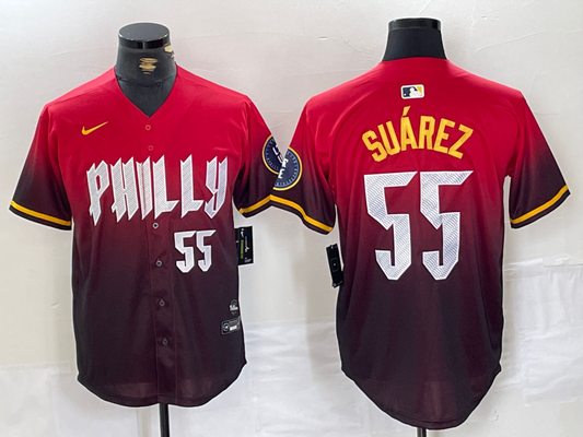 Men/Women/Youth Philadelphia Phillies Ranger Suárez #55 baseball Jerseys