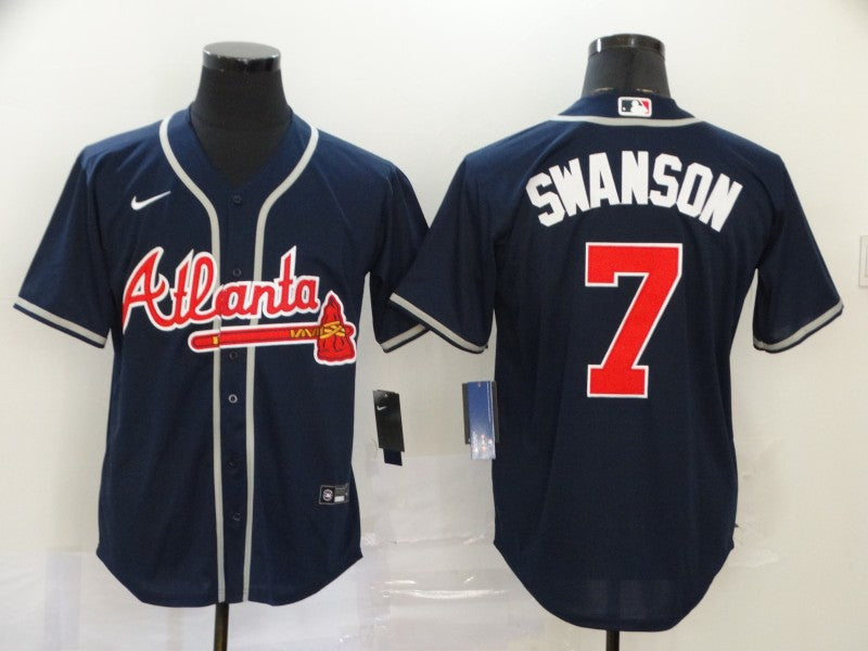 Men/Women/Youth Atlanta Braves Dansby Swanson #7 baseball Jerseys