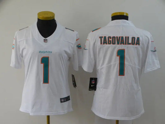 Women Miami Dolphins Tua Tagovailoa NO.1 Football Jerseys