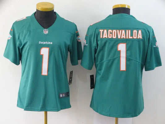 Women Miami Dolphins Tua Tagovailoa NO.1 Football Jerseys