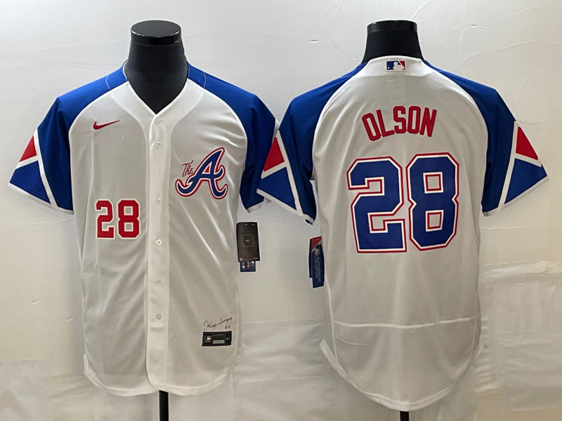 Men/Women/Youth Atlanta Braves Matt Olson #28 baseball Jerseys