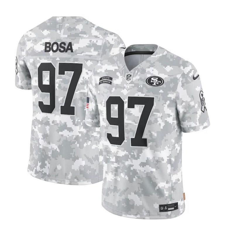 men/women/kids San Francisco 49ers Nick Bosa No.97 2024 Salute To Service Jersey