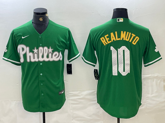 Men/Women/Youth Philadelphia Phillies J.T. Realmuto #10 baseball Jerseys