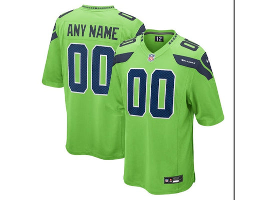 Adult Seattle Seahawks number and name custom Football Jerseys