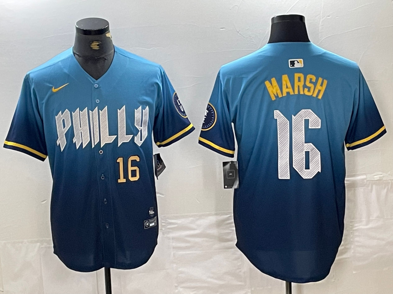 Men/Women/Youth Philadelphia Phillies Brandon Marsh #16 baseball Jerseys