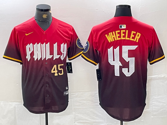 Men/Women/Youth Philadelphia Phillies  Zack Wheeler #45 baseball Jerseys