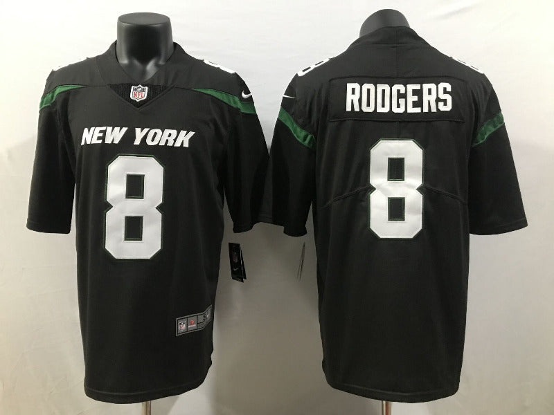 Adult New York Jets Aaron Rodgers NO.8 Football Jerseys