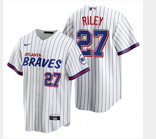 Men/Women/Youth Atlanta Braves Austin Riley #27 baseball Jerseys