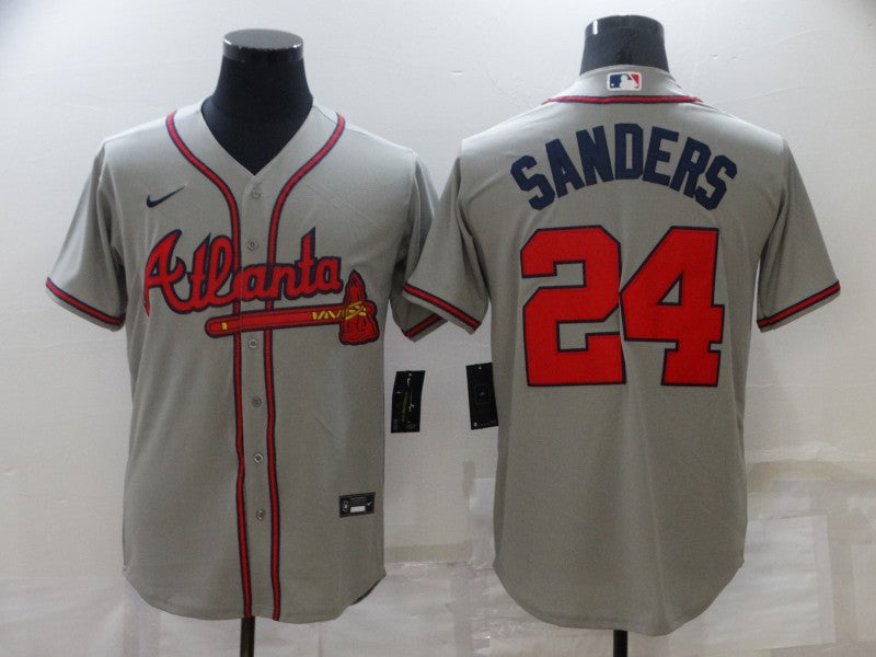 Men/Women/Youth Atlanta Braves Deion Sanders #24 baseball Jerseys