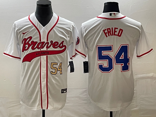 Men/Women/Youth Atlanta Braves Max Fried #54 baseball Jerseys