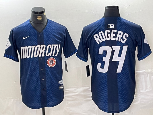 Men/Women/Youth Detroit Tigers Jake Rogers NO.34 baseball Jerseys