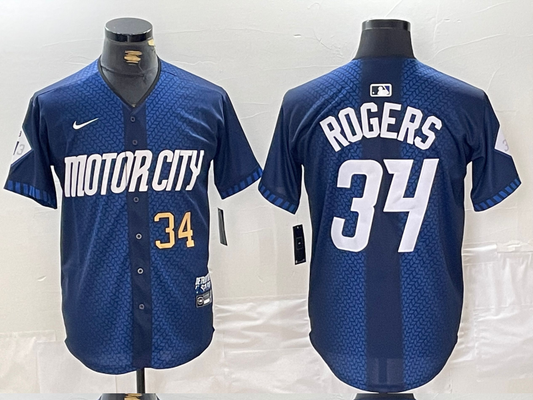 Men/Women/Youth Detroit Tigers Jake Rogers NO.34 baseball Jerseys